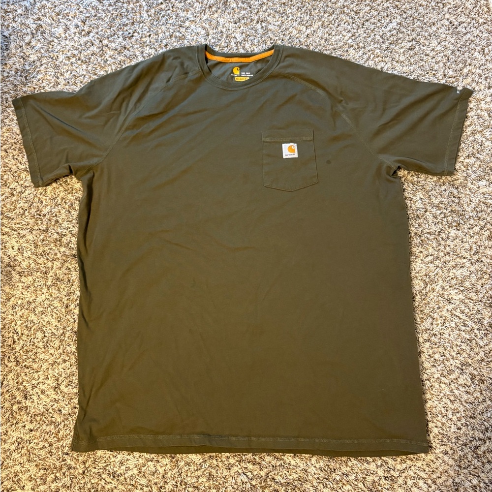 Carhartt Men's Dark Olive Short Sleeve Pocket Tee
